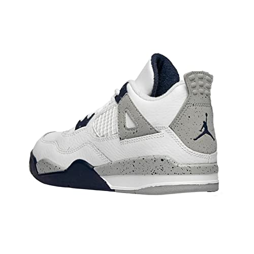 Jordan 4 Retro Little Kids Shoes Size - 11 White/Midnight Navy