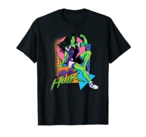 marvel studios she-hulk la retro eighties style disney+ t-shirt