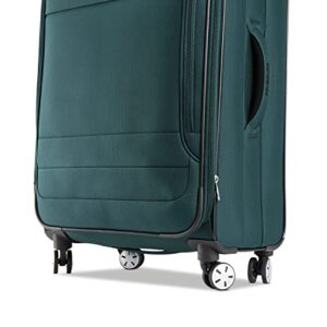 Samsonite Aspire DLX Softside Expandable Luggage with Spinners, Emerald, 2PC SET (Carry-on/Medium)