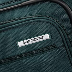 Samsonite Aspire DLX Softside Expandable Luggage with Spinners, Emerald, 2PC SET (Carry-on/Medium)