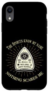 iphone xr spirits nothing scares me ghost hunter gear case