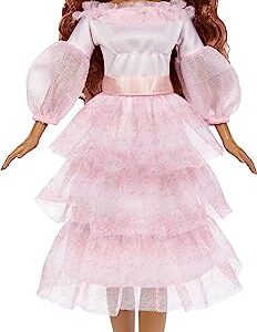 Disney The Little Mermaid, Celebration Ariel Doll with Red Hair and Pink Dress, Toys Inspired by The Movie