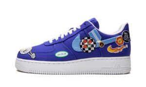 nike womens wmns air force 1 low '07 prm dx2306 400 los angeles patched up - size 6.5w