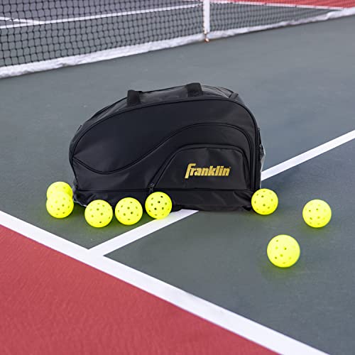 Franklin Sports Pickleball Backpack + Duffle Bag - Elite Series Pickleball Bag for Paddles, Pickleballs + Equipment - Hybrid Backpack + Duffle Bag Design - Pickleball Bag for Men + Women - Black