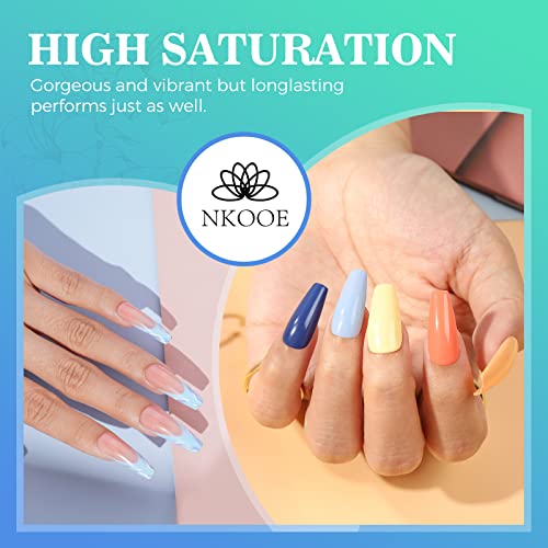 NKOOE 36 Colors Acrylic Nail Powder Set (10g/0.35oz Jars), Quick-Dry, Odorless, Non-Toxic, Easy-to-Blend, Ideal for DIY Nail Art & Salon Professionals - Perfect Gift for Nail Enthusiasts