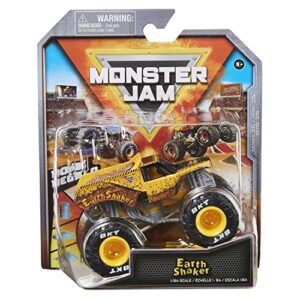 monster jam 2022 spin master 1:64 diecast truck with bonus accessory: legacy trucks earth shaker