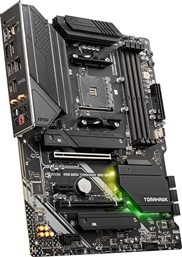 MSI MAG B550 Tomahawk MAX WiFi Gaming Motherboard (AMD AM4, DDR4, PCIe 4.0, SATA 6Gb/s, M.2, USB 3.2 Gen 2, HDMI/DP, ATX, Wi-Fi 6E, AMD Ryzen 5000 Series Processors) AMD Gaming Motherboards (Renewed)