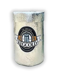 kegcold portable keg cooler - foldable, reusable, lightweight, insulated, and easy setup (1/6 size keg, sixtel)