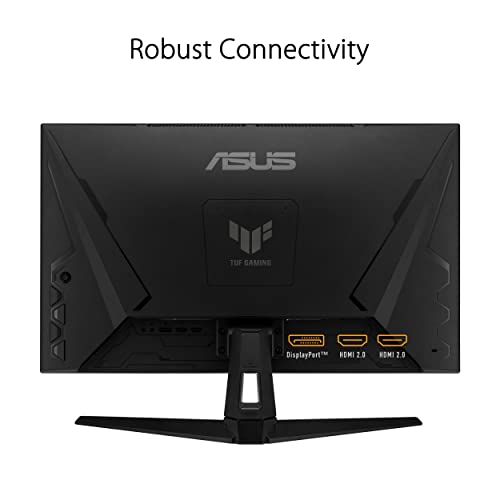 ASUS TUF Gaming 27” 1440P Monitor (VG27AQA1A) - QHD (2560 x 1440), 170Hz (Supports 144Hz), 1ms, Extreme Low Motion Blur, Freesync Premium, Eye Care, HDMI, DisplayPort, Shadow Boost, Speakers, HDR