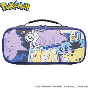 Nintendo Switch Cargo Pouch Compact (Pikachu, Gengar, & Mimikyu) - Split Pad Compact Compatible Travel Case - Officially Licensed by Nintendo & Pokémon