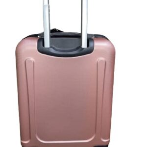 LONDON FOG Vintage Hardside Expandable Spinner Luggage,Midnight pink , Carry-On 20-Inch