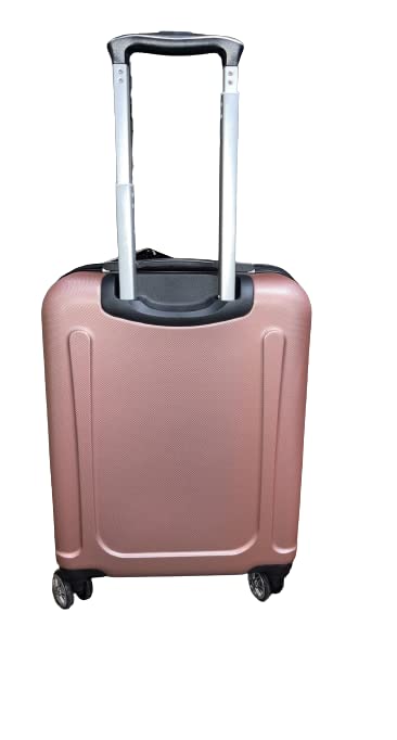 LONDON FOG Vintage Hardside Expandable Spinner Luggage,Midnight pink , Carry-On 20-Inch