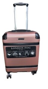 london fog vintage hardside expandable spinner luggage,midnight pink , carry-on 20-inch