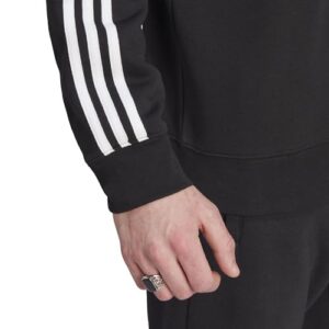 adidas Originals Men's Adicolor Classics 3-Stripes Crew, Black, Large