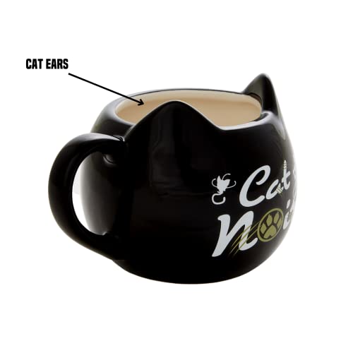 Miraculous Ladybug Cat Noir Mug, 12 oz. Ceramic Tea or Coffee Cup Gift Set