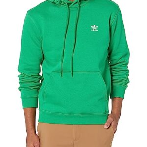 adidas Originals Men's Trefoil Essentials Hoodie, Green, Medium