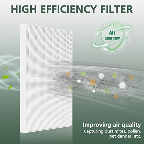 5500-2 Air Purifier Filter Replacement For Winix, 116130 Replacement Filter H Compatible with Winix 5500-2 and AM80 Air Purifier, 4 Pack HEPA Filter Only