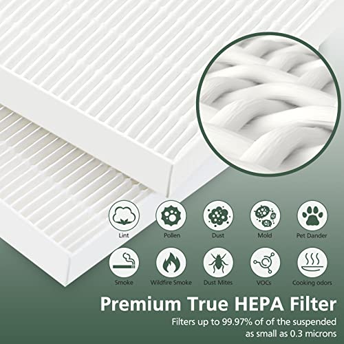 5500-2 Air Purifier Filter Replacement For Winix, 116130 Replacement Filter H Compatible with Winix 5500-2 and AM80 Air Purifier, 4 Pack HEPA Filter Only