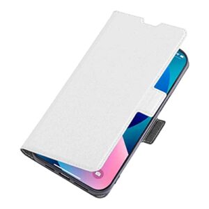 BANLEI2U Phone Cover Wallet Folio Case for Oppo REALME 7 PRO, Premium PU Leather Slim Fit Cover for REALME 7 PRO, Shock Resistance, White