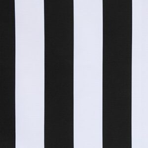 LOFT LIVING Corsica Stripe Indoor/Outdoor Curtain Panel 50" x 108" in Black