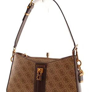 GUESS Ginevra Elite Shoulder Bag, Latte Logo