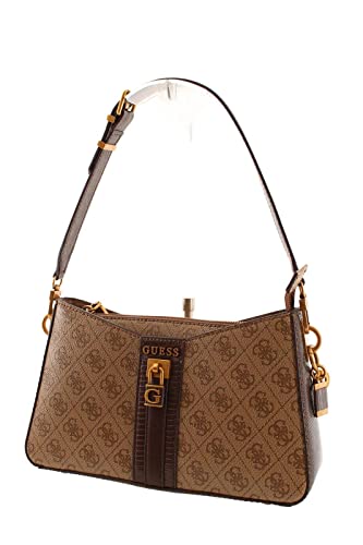 GUESS Ginevra Elite Shoulder Bag, Latte Logo