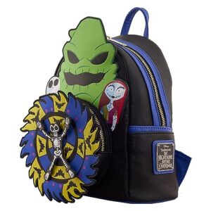 Loungefly Disney The Nightmare Before Christmas 30th Anniversary - Oogie Boogie Glow in The Dark Mini-Backpack, Amazon Exclusive