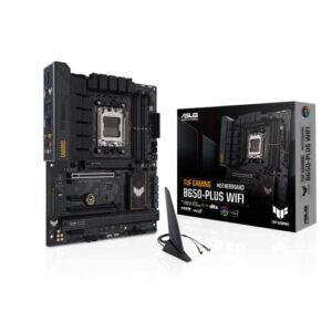 asus tuf gaming b650-plus wifi socket am5 (lga 1718) ryzen 7000 atx gaming motherboard(14 power stages, pcie® 5.0 m.2 support, ddr5 memory, 2.5 gb ethernet, wifi 6, usb4® support and aura sync)