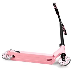 Limit LMT68 Mini Pro Kick Stunt Scooter-Short and Small Freestyle Trick Scooters for Kids Ages 5 Years and Up-Professional Complete BMX Scooter Perfect for Beginners Children Boys and Girls Gifts Pink