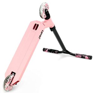 Limit LMT68 Mini Pro Kick Stunt Scooter-Short and Small Freestyle Trick Scooters for Kids Ages 5 Years and Up-Professional Complete BMX Scooter Perfect for Beginners Children Boys and Girls Gifts Pink