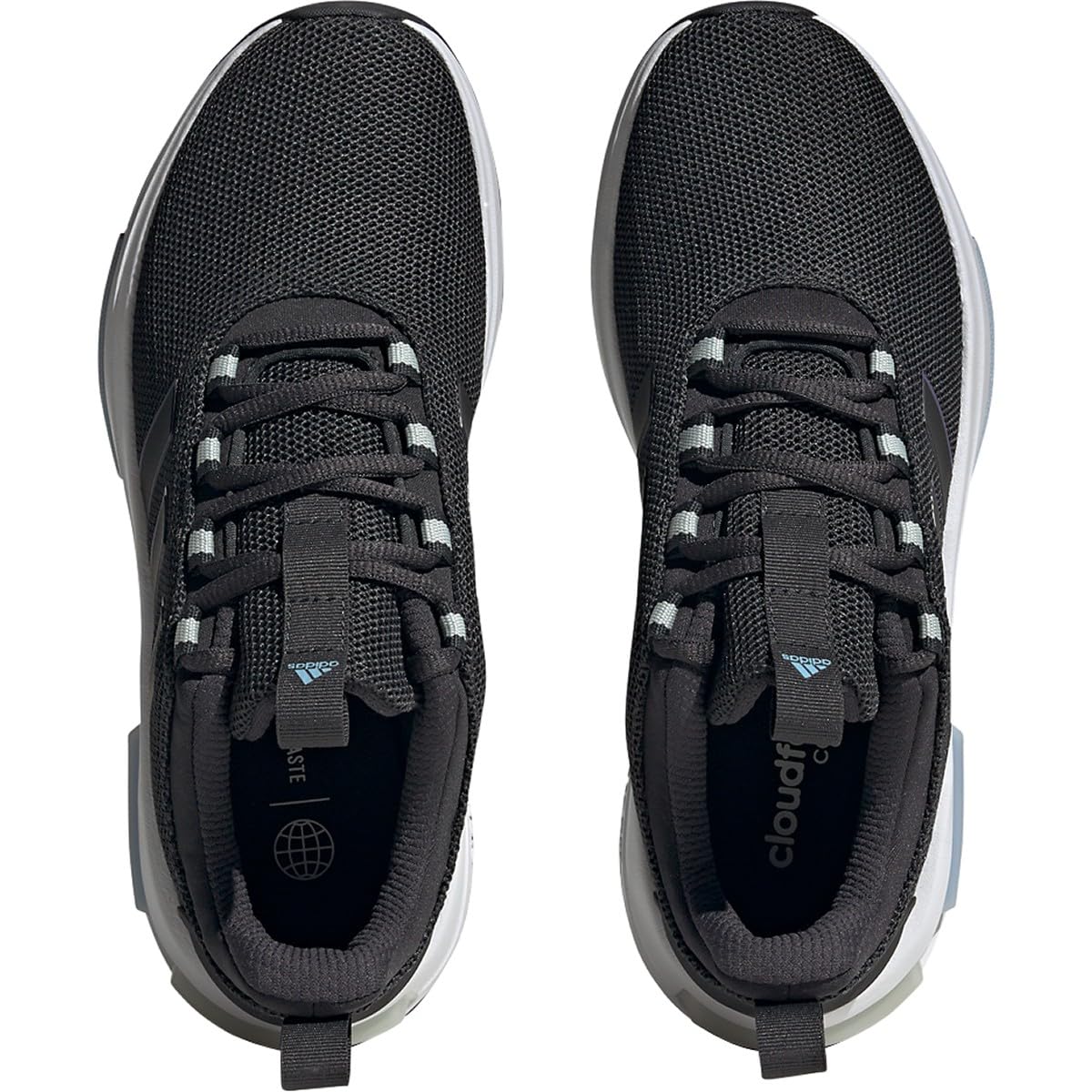 adidas Women's Racer TR23 Sneaker, Carbon/Carbon/Blue Dawn, 8.5