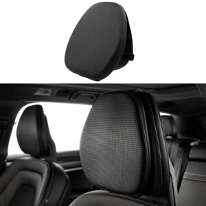 taikoo car headrest pillow for volvo xc90 xc60 s90 v90 xc40 s60 v60 accessories premium interior accessories headrest support for driver or front passenger seat (black 1 pcs)