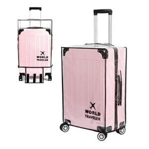 RF REENFAYA Suitcase Cover Luggage Protector Covers Clear Luggage Cover PVC Suitcase Luggage Cover Waterproof Luggage Case Thicken Suitcase Protector Cover (20inch)