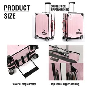 RF REENFAYA Suitcase Cover Luggage Protector Covers Clear Luggage Cover PVC Suitcase Luggage Cover Waterproof Luggage Case Thicken Suitcase Protector Cover (20inch)