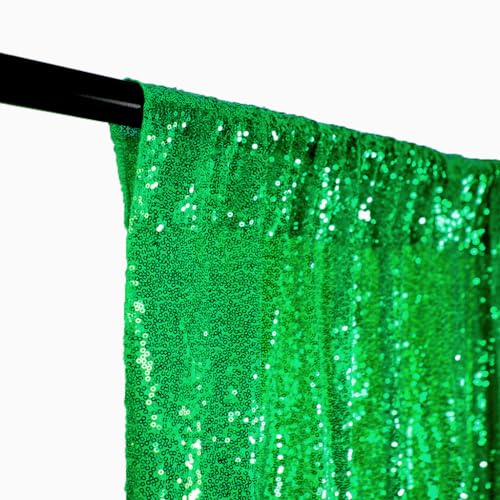 Sequin Curtains 2 Panels Green Sequin Backdrop Panels 2Ftx8Ft Green Sequin Photo Backdrop Halloween Backdrop Decortaion Fabric Backdrop Glitter Backdrop Curtains for Thanksgiving's Day Decoration