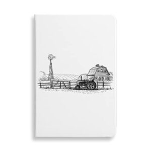 black and white farm journal - house notebook - digital journal