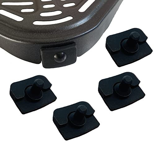 4PCS Air Fryer Rubber Bumpers for COSORI 6.8 Quart/ 4 Quart Air Fryers, Upgraded Air Fryer Silicone Rubber Feet, Rubber Tabs, Rubber Tips, Rubber Stoppers for COSORI 6.8QT Air Fryer Tray