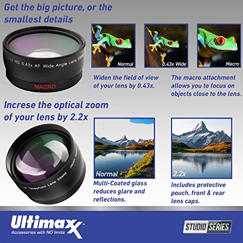 Ultimaxx Advanced Bundle + Olympus OM-D E-M10 Mark IV Mirrorless Camera with 14-42mm EZ Lens (Black) + SanDisk 64GB Ultra SDXC, LED Light Kit, 6PC Gradual Color Filter Kit & Much More (32pc Bundle)