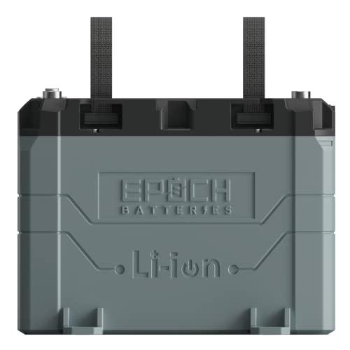 Epoch Batteries 24V 100Ah Marine Battery - Lithium Trolling Motor Battery, 120A Continuous, 200A Max, bluetooth, heating, IP67 waterproof. For Trolling, Kayak, Marine, Ice Fishing