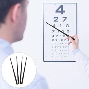 Healifty 4pcs Chart Supplies Household Exam Plastic Teaching Visual for Eye Whiteboard Classroom Charts Pointer Reading Sticks Practical Measuring Presentation Function Optometry