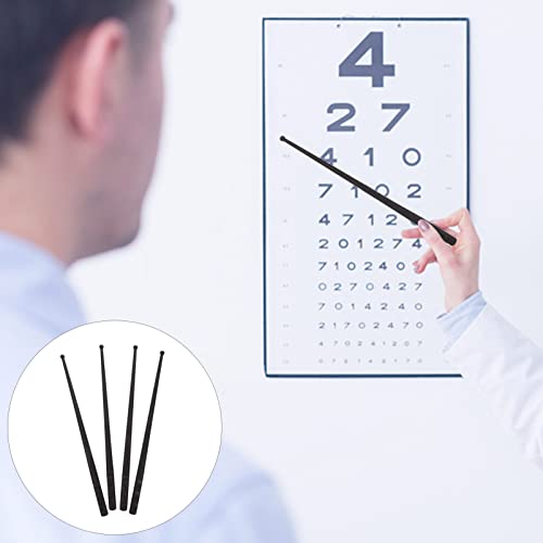 Healifty 4pcs Chart Supplies Household Exam Plastic Teaching Visual for Eye Whiteboard Classroom Charts Pointer Reading Sticks Practical Measuring Presentation Function Optometry