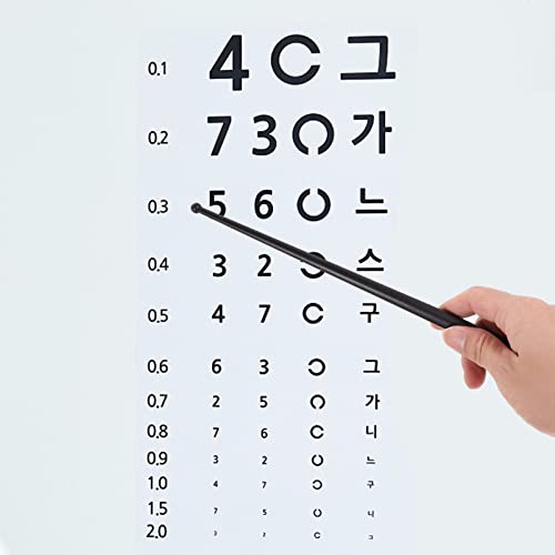 Healifty 4pcs Chart Supplies Household Exam Plastic Teaching Visual for Eye Whiteboard Classroom Charts Pointer Reading Sticks Practical Measuring Presentation Function Optometry