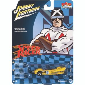 Racer X's Shooting Star Raced Version Speed Racer (1967) TV Series Pop Culture 2022 Release 2 1/64 Diecast Model Car Johnny Lightning JLPC007-JLSP260