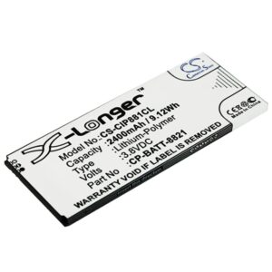 hlily replacement for battery cisco 74-102376-01, cp-batt-8821, gp-s10-374192-010h 8800 3.8v/2400mah