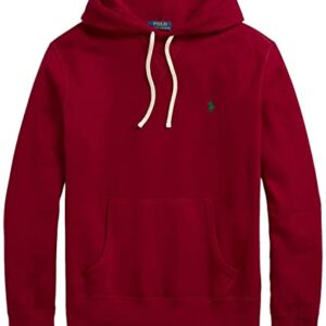 Polo Ralph Lauren Mens Cabin Fleece Hoodied Sweatshirt (XL, Redwine) Red Wine, X-Large