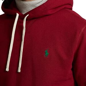 Polo Ralph Lauren Mens Cabin Fleece Hoodied Sweatshirt (XL, Redwine) Red Wine, X-Large