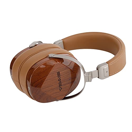 SIVGA Oriole Rosewood Wooden Closed Back Wired Dynamic Headphone (Brown)