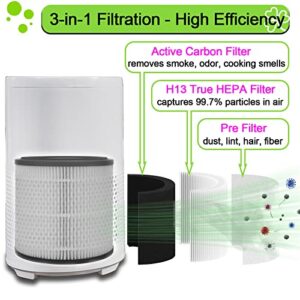 3139A Filter Replacement Compatible with BISSELL MYair Pro 3139A, Part Number 3069 (3-in-1 Replacement Filters), NOT for 2780A 2780 27809 2905A & 3179A, 2 Pack