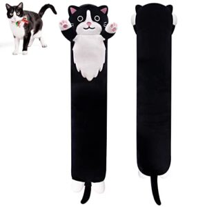 MUFEIRUO Long Cat Plush Black Body Toys, Cute Stuffed Animals Cat Plushie, Soft Long Plush Black Cat Doll Kawaii Stuffed Cat Plush Toys for Kids Birthday Christmas