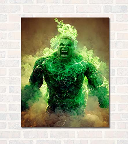 OzWood Crafts- She Hulk and Hulk Wall Decor Poster Prints, Set of 6 FRAMELESS (8''x10''), She Hulk and Hulk room decor for boy,She Hulk and Hulk Posters for Boys Room, She Hulk and Hulk Wall Art,